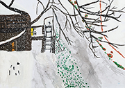 雪の中にひっそりとたたずむ安曇野の水車　松本市立源池小学校　石黒 一栞さん